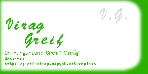 virag greif business card